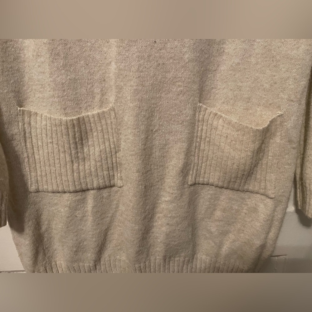 Cozy Oversized Sweater Dress with Pockets - Picture 5 of 9